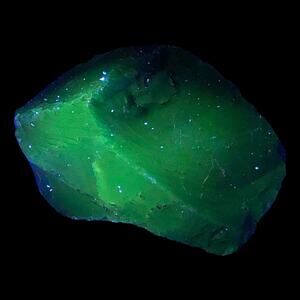 Cobalt Blue Art Glass Cullet Glowing‎ Translucent Manganese Slag #4GX96